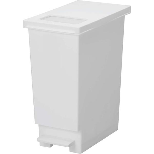 他サイト： スウィッシュ 小窓付きスリムペダルダストボックス ゴミ箱 30L ホワイトグレーの商品画像