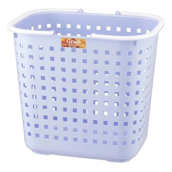 ランドリーバスケットL 「グレディー」 41746 ブルー アスベル洗濯 大容量 使いやすい 便利 カラフル かわいい