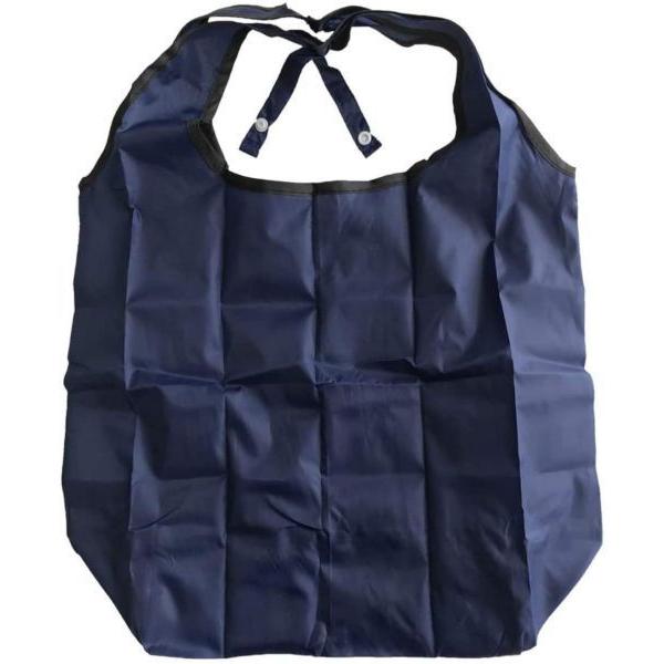 大和物産 エコバッグ 携帯用マイバッグ ネイビー 60258 ｜ レジ袋