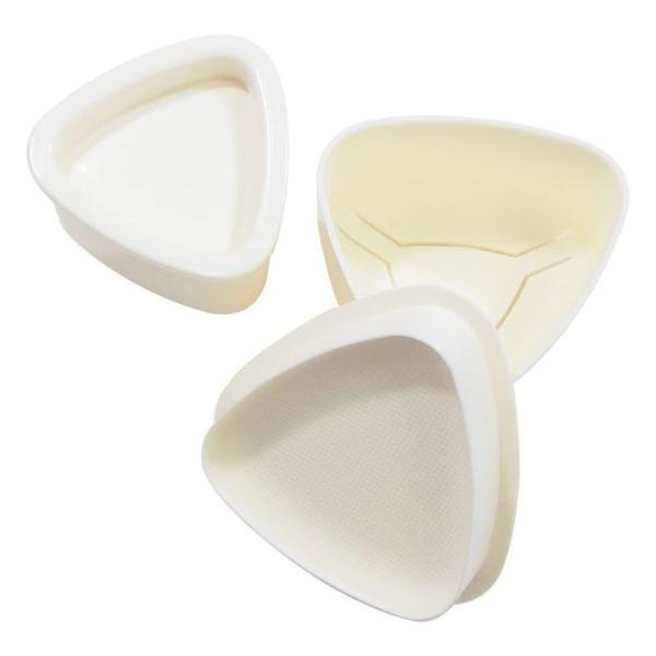 トルネ 三角おむすび型 47199　エンボス加工 ホワイト P-2169かわいい こども 楽し 人気 定番 時短 楽ちん 新生活