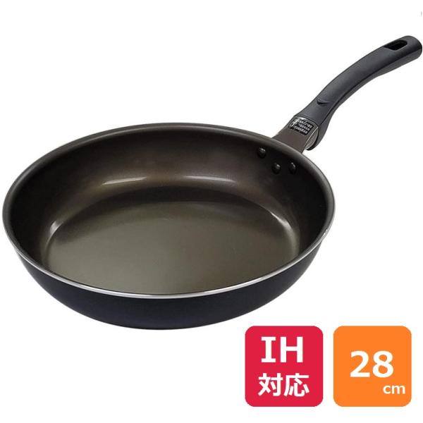 フライパン 28cm IH対応 スタンディ スピンコーティング
