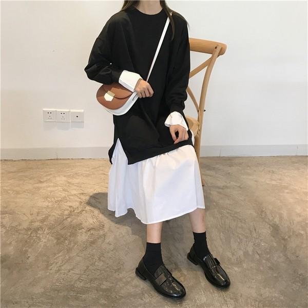 ニット シャツ ワンピース ロング丈 レイヤード 重ね着 ふんわり ワンピ Buyee Buyee Japanese Proxy Service Buy From Japan Bot Online