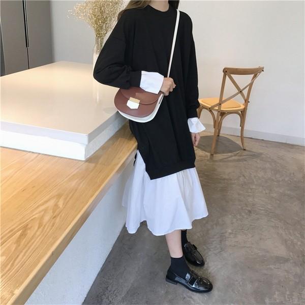 ニット シャツ ワンピース ロング丈 レイヤード 重ね着 ふんわり ワンピ Buyee Buyee Japanese Proxy Service Buy From Japan Bot Online
