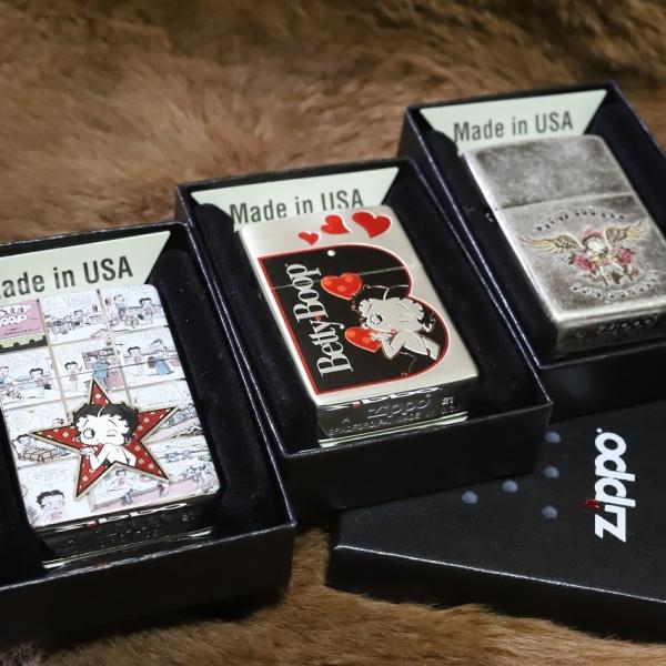 zippo　ベティーブープ　ベティーちゃん　お宝品　アンティーク　USA　ジッポ ZIPPO ジッポーライター ベティブープ ハート ベティちゃん