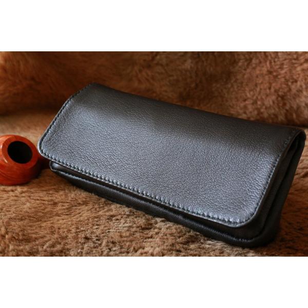 【Roland】 ローランド 本革製 パイプポーチ ブラック 黒 １本収納