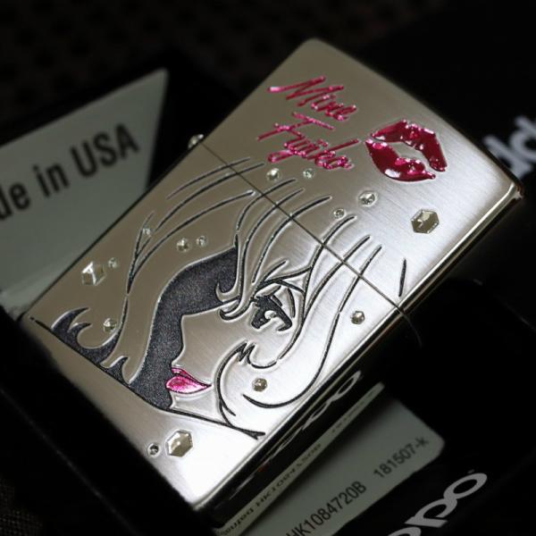 '21年製 未使用 ルパン三世　峰 不二子　zippo キスマーク柄ジッポー ZIPPO ルパン アフターシャワー 不二子 キスマーク 正規品