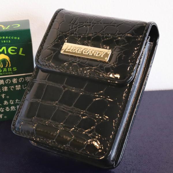 シャネル シガレットケース タバコケース ポーチ　黒 楽天市場】【中古】 シャネル カンボンラインシガレットケース