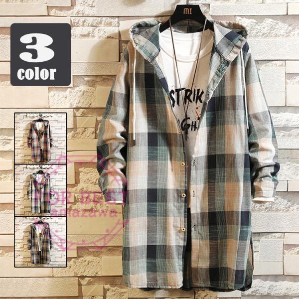 長袖シャツ メンズ ロング丈 カジュアルシャツ サイドスリット チェック柄 ロングシャツ カジュアル おしゃれ 春服 大きいサイズ Buyee Servis Zakupok Tretim Licom Buyee Pokupajte Iz Yaponii