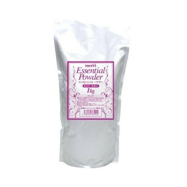 後始末の大変なローションよりさらっとシャワーで流せます。超微粒子でサラサラ感抜群。スルスル・サラサラ・さわさわという感触が好きな人はおすすめ！●エッセンシャル パウダー 数量：1kgメーカー名：メルシーJAN：4582272761224コン...