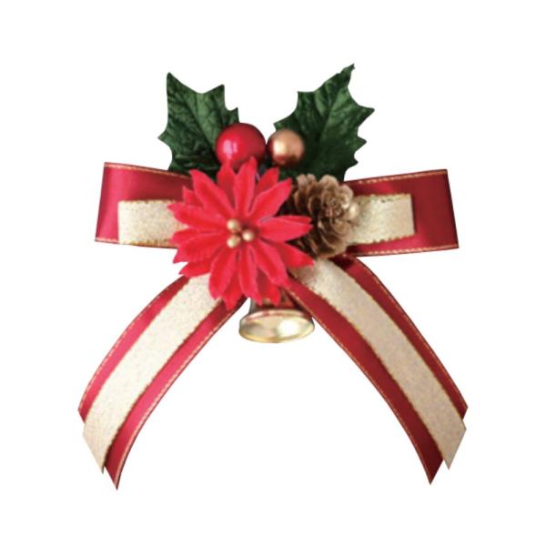 Xmas リボンオーナメント レッド CO-009 PK-B