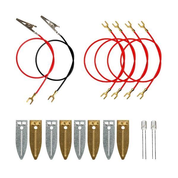 説明:DIY自家製フルーツ電池発電実験.教育科学物理DIY発電実験玩具.家庭では.オレンジ.トマト.ジャガイモ.リンゴなど.さまざまな実験原料を見つけることができます.幸せで簡単に学ぶことができ.お子様の実践的なスキルを身に付けることができ...