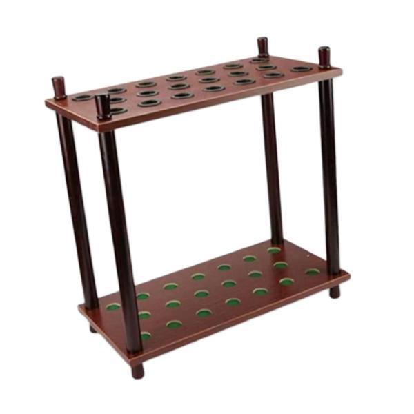 ビリヤードキュー収納に便利な木製ホルダー