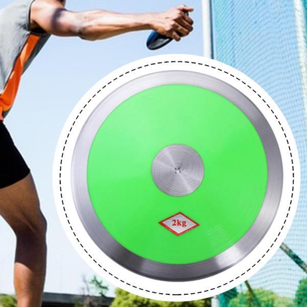 2kgナイロンディスカスフィットネストレーニング器具 試験用 運動トレーニング ビーチグリーン
