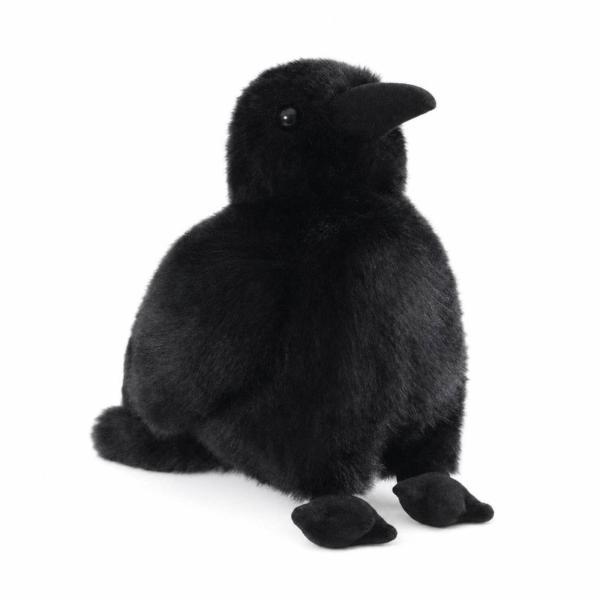 ぬいぐるみ カラス ラウンドボディ とがったクチバシ フェザー風パーツ テキスタイルフット 心地よいタッチ クッション性 子供向けに適用 寝室 ナーサリーに?応