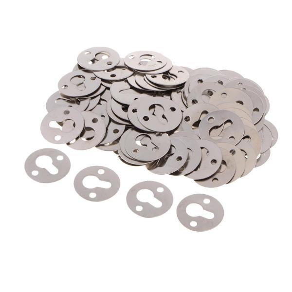 説明:100個の鍵穴ハンガーシルバートーンの高品質の金属素材で作られており.丈夫で便利です.額縁.フォトフレーム.ミラーフレーム.キャンバスアートフレームなどに最適です.素材: 金属直径: 23mm / 0.9インチ.穴の直径: 7.5mm...