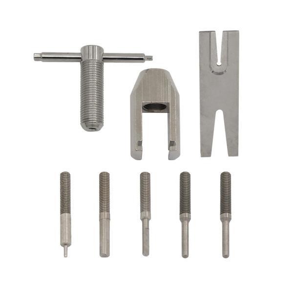 説明:パッケージ: プーラー リムーバー ツール 1 個と.モーター シャフト直径 0.9mm (円柱).1.75mm (半円).1.75mm (円柱).1.9mm (円柱).2.8mm (半円) 用の 5 本のピンが含まれます.フィッティ...