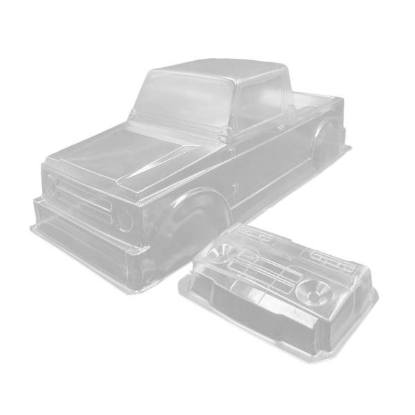 レッド クラシックピックアップトラック ボディシェル　タミヤ　ドリフトボディ aaf7a21cb0bbca86590f8c909436ea