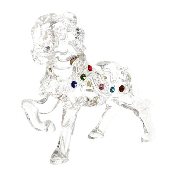 説明:[装飾]: この馬の置物は.テーブルトップ用のシンプルなリビングルームの装飾です[素材]: 立っている馬の置物はガラス製で.長期間使用でき.丈夫です[手作りの職人技] ]この動物の置物は.細部に注意を払い.本物そっくりで現実的な外観を...