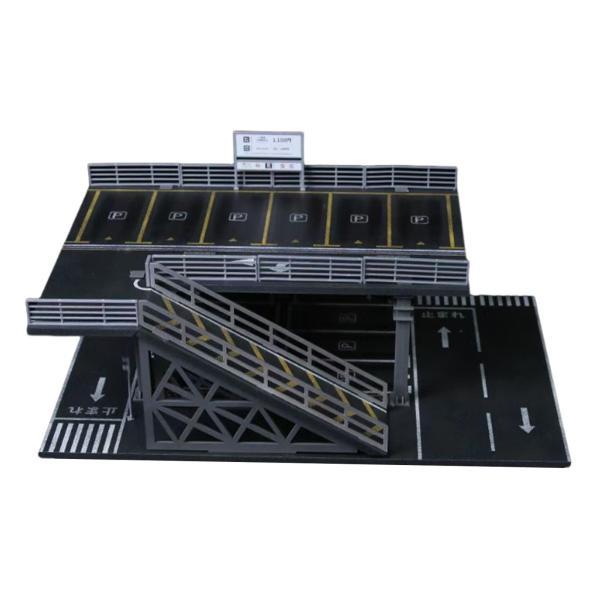 1/64 駐車場ジオラマ マイクロ風景装飾 デコレーション ショーケース