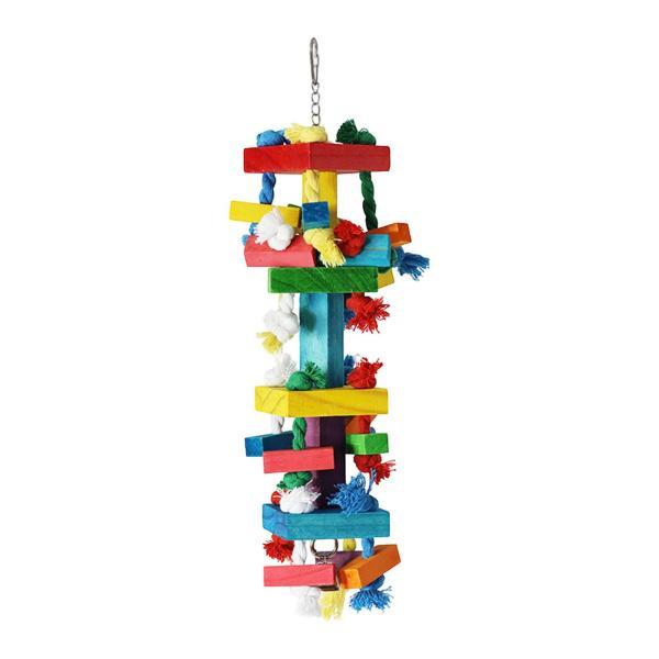 説明:[明るく魅力的なデザイン]: カラフルな木製ブロックとユニークな形状のカスケードが特徴のこの鳥のおもちゃは.オウムの注意を瞬時に引き付け.好奇心を刺激し.何時間ものインタラクティブな遊びを促すように設計されています. [丈夫な噛みつき...