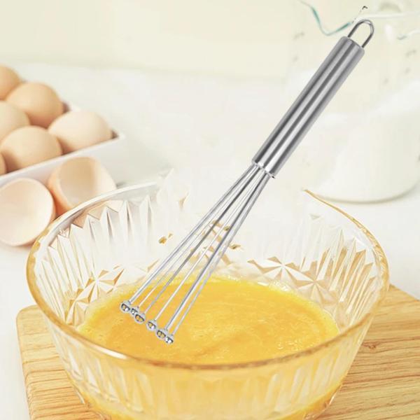 ステンレススチール製のホイップ泡立て器。丈夫な手動ミキサー。泡立て