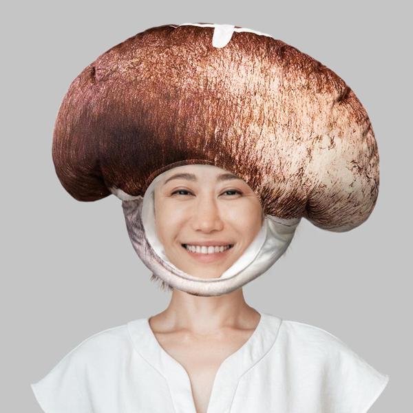 仮面舞踏会ロールプレイングフェスティバル用のキノコ帽子面白い野菜ヘッドギア