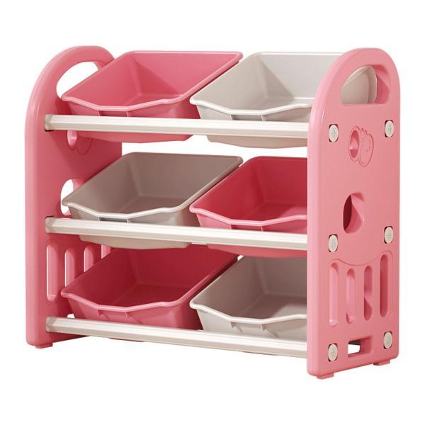 子供のおもちゃ収納オーガナイザー ビン付き おもちゃ収納ラック 本用