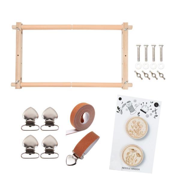 刺繍タペストリー スクロールホルダー 家庭用 再利用可能 刺繍フレーム ディスプレイフレーム 耐久性 キルティング 裁縫ガジェット 裁縫用多機能