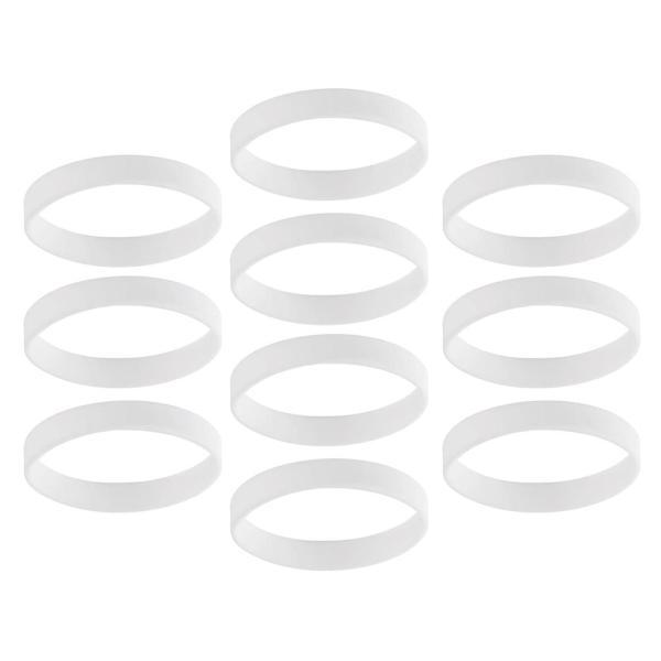 10個/個カラーブランクシリコンエックバングルに大人の子供たち