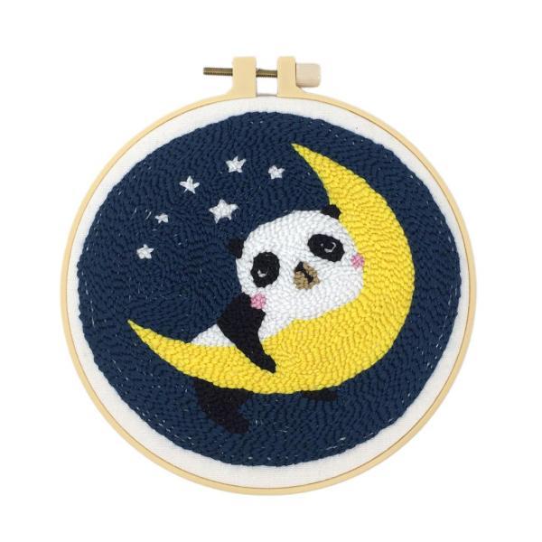 説明:パターン付きパンチニードル刺繍スターターキット.DIY 針仕事工芸.あらかじめ印刷されたパターンの布を使用しているため.子供.初心者.大人にとって簡単でシンプルで使いやすく.目が疲れるのを防ぐのにも最適です.完成品は.子供.親戚.友人...