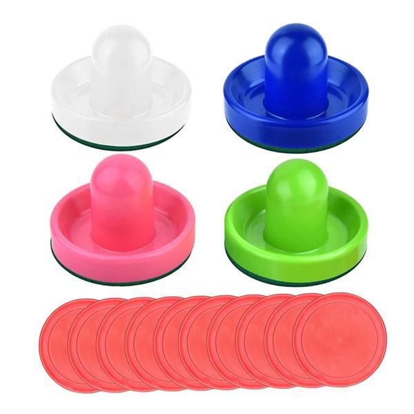 説明:[高品質素材]エアホッケープッシャーはプレミアムABS素材で作られており.耐久性があり環境に優しいです.緑色のフェルトの底部は非常に厚く.テーブルの上面を保護しながら素早く簡単に滑らせることができます.[サイズ]プッシャーの寸法は約3...