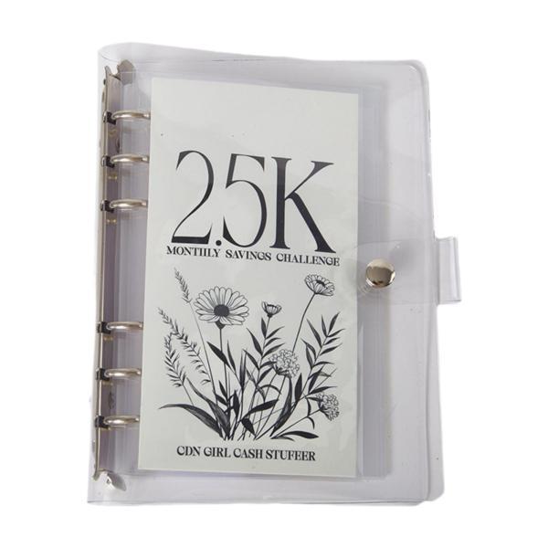 封筒型貯金帳 予算バインダー 19x14cm ソフトカバー付き 多目的 傷防止