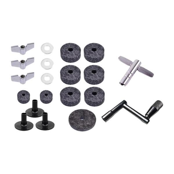 20xシンバルフェルトワッシャーシンバル交換ドラムセットドラム交換部品シンバルスリーブとワッシャードラムシンバルフェルトパッド