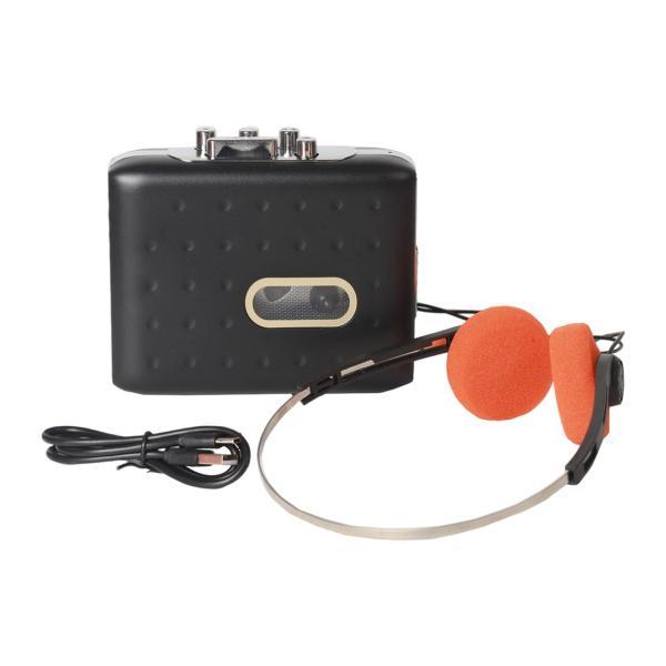 カセットテーププレーヤー テープカセットからMP3へ 頑丈 ヘッドフォン