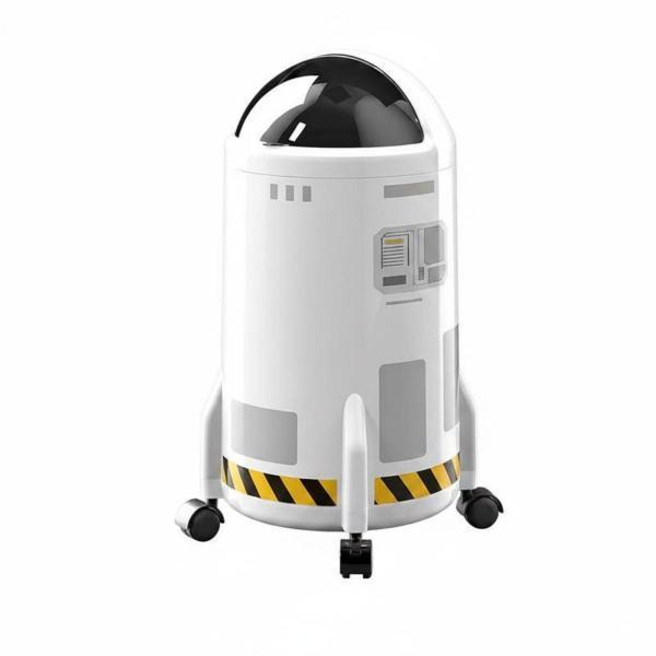 宇宙船型ゴミ箱 独創的なデザイン スライド式蓋付き 大容量 蓋付きゴミ箱 子供部屋、リビングルーム、寝室、プレイルームに最適