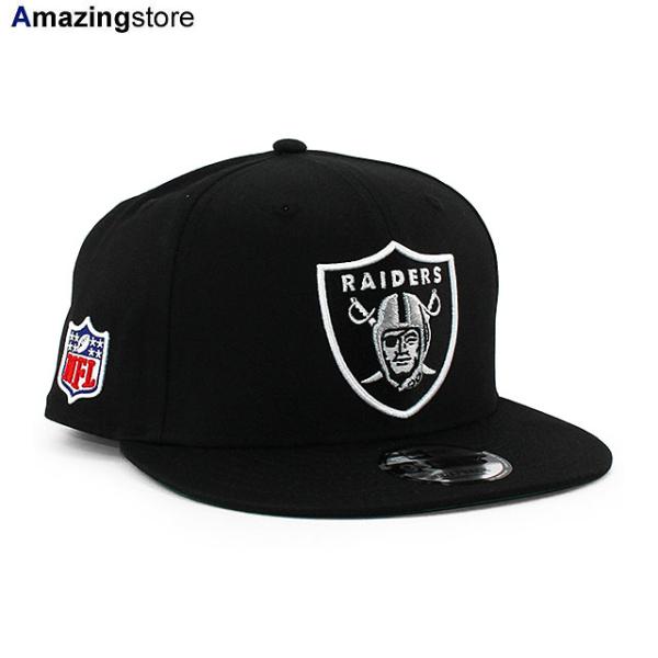 ニューエラ キャップ 9FIFTY スナップバック ラスベガス レイダース NFL SHIELD LOGO SNAPBACK CAP BLACK NEW ERA LAS VEGAS RAIDERS アメフト 松澤寛政 帽子
