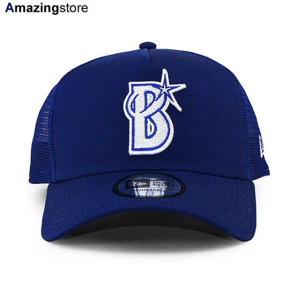 ニューエラ キャップ 9FORTY メッシュキャップ 横浜DeNAベイスターズ NPB A-FRAME TRUCKER MESH CAP LIGHT ROYAL  NEW ERA YOKOHAMA DeNA BAYSTARS
