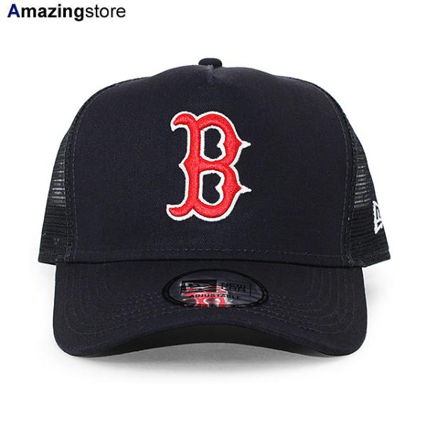 ニューエラ メッシュキャップ 9FORTY ボストン レッドソックス MLB TRUCKER MESH CAP NAVY NEW ERA BOSTON RED SOX