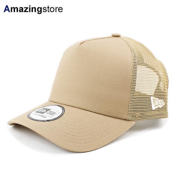 ニューエラ 9FORTY メッシュキャップ BLANK A-FRAME TRUCKER MESH CAP KHAKI NEW ERA