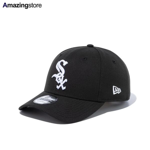 ニューエラ キャップ 9FORTY シカゴ ホワイトソックス MLB TEAM ADJUSTABLE STRAPBACK CAP BLACK NEW ERA CHICAGO WHITESOX