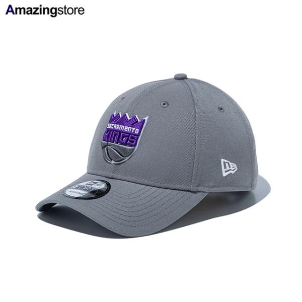 ニューエラ キャップ 9FORTY サクラメント キングス NBA TEAM LOGO STRAPBACK CAP GREY