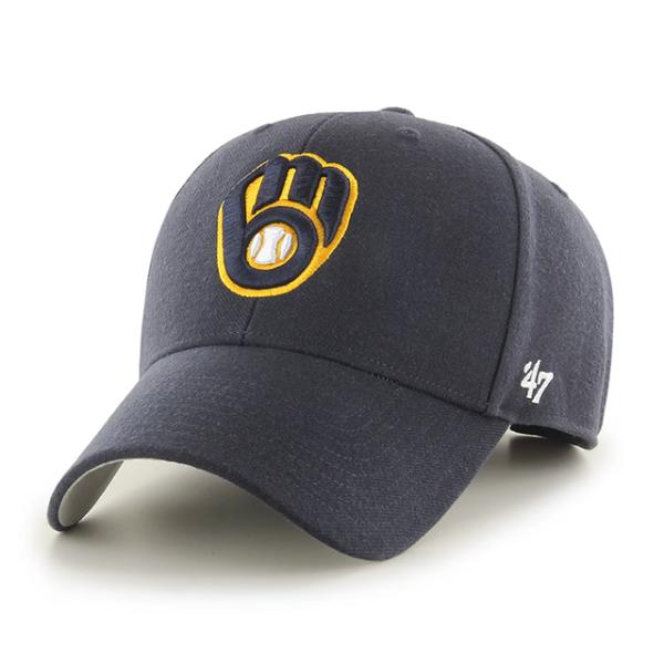 47ブランド キャップ ミルウォーキー ブルワーズ MVP ADJUSTABLE CAP NAVY 47BRAND MILWAUKEE BREWERS B-MVP13WBV-NYE