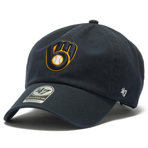 47ブランド キャップ ミルウォーキー ブルワーズ MLB CLEAN UP W/ NO LOOP LABEL NAVY 47BRAND MILWAUKEE BREWERS