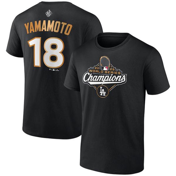 山本由伸モデル 2025 ワールドシリーズチャンピオン Tシャツ