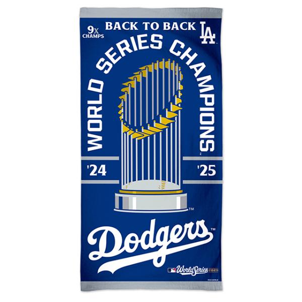 2025 ワールドシリーズチャンピオンモデル ロサンゼルス ドジャース ビーチタオル 30×60 WINCRAFT LOS ANGELES DODGERS BEACH TOWEL