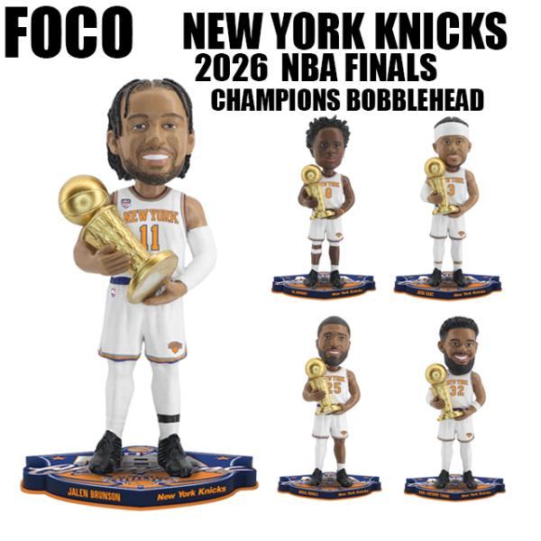 海外取寄 2026 NBA ファイナルチャンピオンモデル ボブルヘッド ニューヨーク ニックス 2026 NBA FINALS CHAMPIONS BOBBLE HEAD