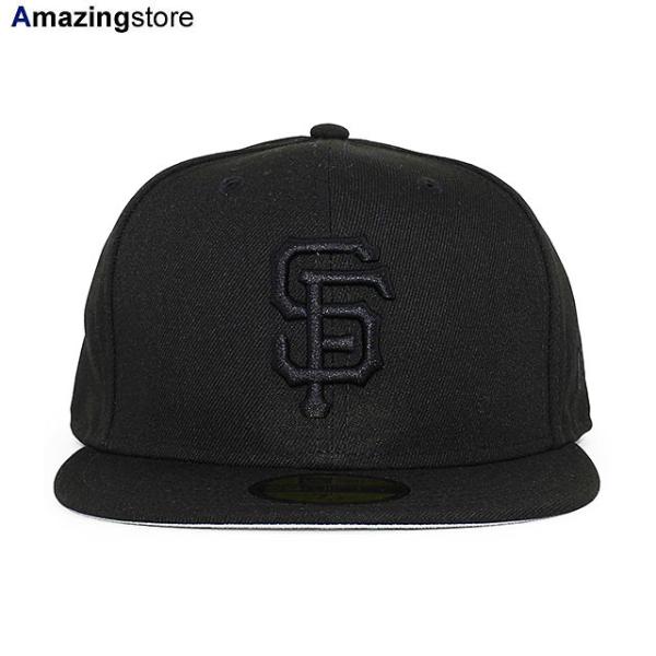 ニューエラ キャップ 59FIFTY サンフランシスコ ジャイアンツ MLB TEAM BASIC FITTED CAP BLACKOUT NEW ERA SAN FRANCISCO GIANTS