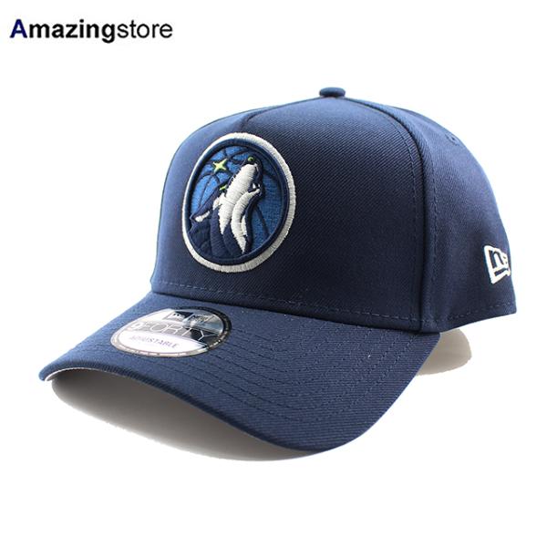 ニューエラ キャップ 9FORTY ミネソタ ティンバーウルブズ NBA A-FRAME SNAPBACK CAP NAVY