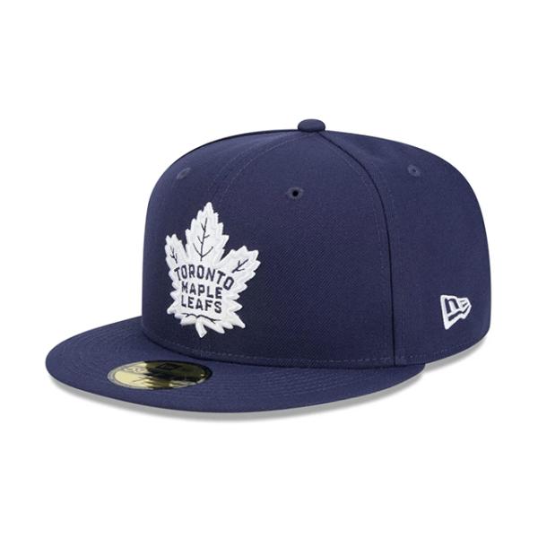 ニューエラ キャップ 59FIFTY トロント メイプルリーフス NHL TEAM BASIC FITTED CAP NAVY NEW ERA?TORONTO MAPLE LEAFS