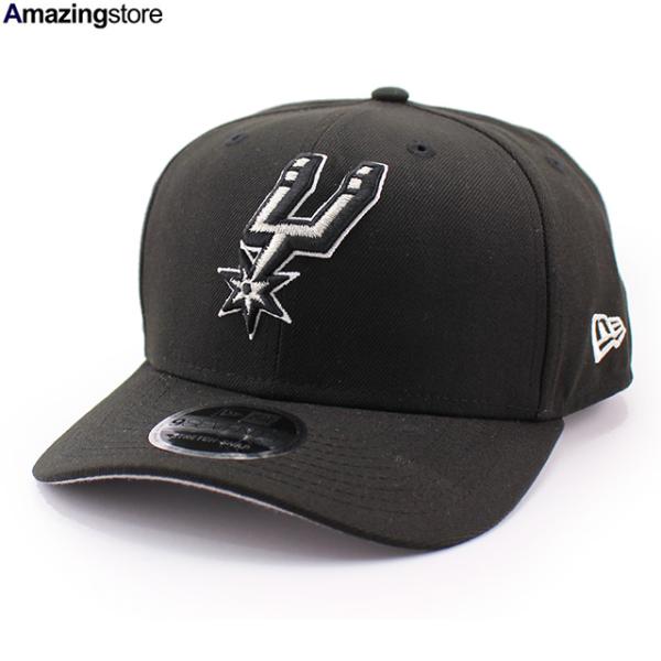 ニューエラ キャップ 9SEVENTY ストレッチ スナップバック サンアントニオ スパーズ NBA STRETCH SNAPBACK CAP BLACK NEW ERA SAN ANTONIO SPURS
